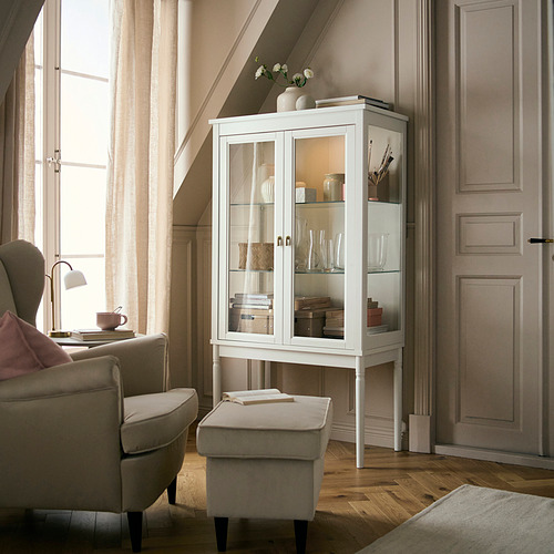 FÄRJKARL glass-door cabinet