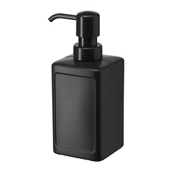 RINNIG - Dispenser sabun & pembersih tangan, abu-abu, 450 ml
