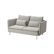 SÖDERHAMN - Compact 3-seat sofa, Viarp beige/brown