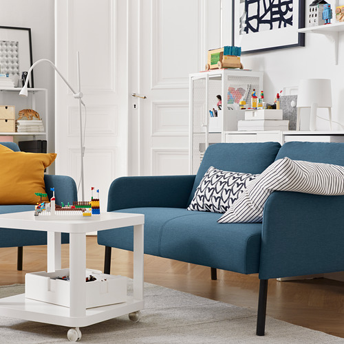 GLOSTAD 2-seat sofa, Knisa medium blue | IKEA Indonesia