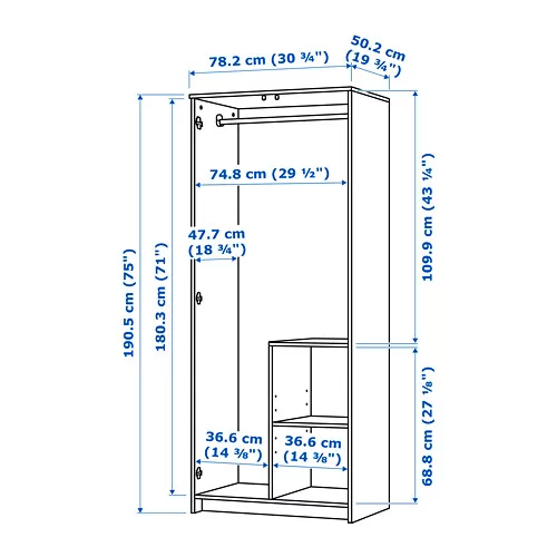 BRIMNES Measurement Illustration