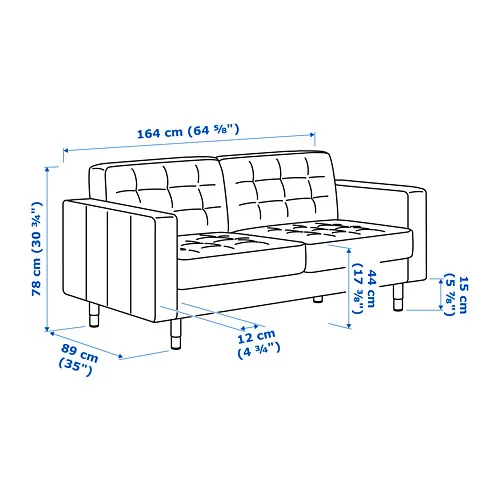 LANDSKRONA Measurement Illustration