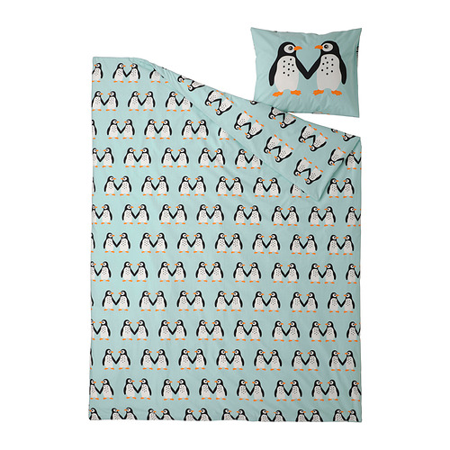 BLÅVINGAD sarung duvet dan sarung bantal