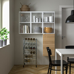 OMAR - Bottle shelf, galvanised, 46x36x94 cm