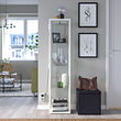 BLÅLIDEN - Glass-door cabinet, white, 35x32x151 cm