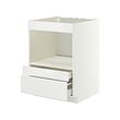 METOD/MAXIMERA - Kabinet dasar f peralatan built-in, putih/Ringhult putih, 60x60x80 cm