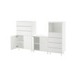 PLATSA - Storage combination, white/Fonnes white, 220x42x133 cm