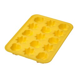 SURSÖT - Ice cube tray, bright yellow