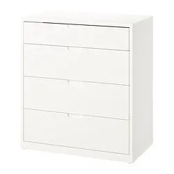 TONSTAD - Lemari 4 laci, putih pudar, 82x47x91 cm