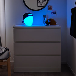 ISKÄRNA - LED table lamp, multicolour