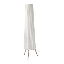 ÖKENSAND - Lampu lantai, kayu beech/putih