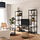 VITTSJÖ - TV storage combination, black-brown/glass, 202x36x175 cm | IKEA Indonesia - PE933983_S1