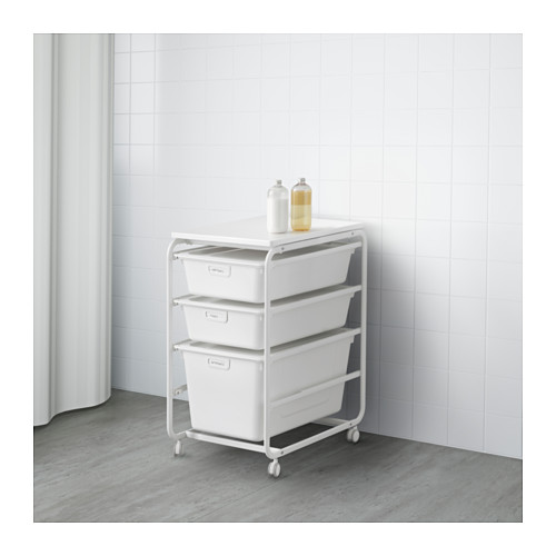 Algot Frame 3 Boxes Top Shelf White Ikea Indonesia