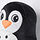 BLÅVINGAD - cushion, penguin-shaped black/white, 40x32 cm | IKEA Indonesia - PE861027_S1