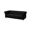 VISKAFORS - 3-seat sofa, Lejde anthracite/birch