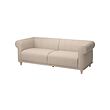 VISKAFORS - 3-seat sofa, Lejde light beige/birch