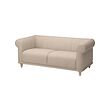 VISKAFORS - 2-seat sofa, Lejde light beige/birch