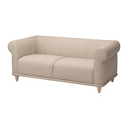 VISKAFORS - 2-seat sofa, Lejde light beige/birch