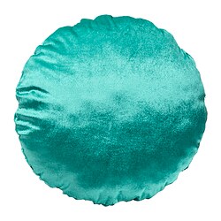 BLÅVINGAD - Cushion, coral-shaped/turquoise