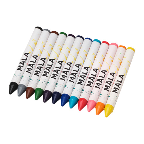 MÅLA crayon lilin