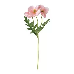 SMYCKA - Bunga tiruan, dalam/luar ruang/Popi merah muda, 27 cm