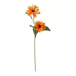 SMYCKA - Artificial flower, black-eyed susan/stem orange, 55 cm