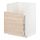 METOD/MAXIMERA - kb ds u wstfl BREDSJÖN/2 pnt/2 lci, putih/Askersund efek kayu ash terang, 60x60 cm | IKEA Indonesia - PE722417_S1