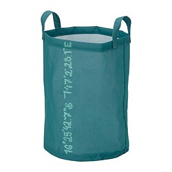 BLÅVINGAD - Storage bag, whale pattern/blue-green