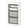 TROFAST - storage combination with boxes/tray, white grey/white, 46x30x95 cm | IKEA Indonesia - PE861148_S1