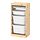 TROFAST - kombinasi penyimpanan dg kotak/baki, pinus diwarnai putih muda putih/abu-abu, 44x30x91 cm | IKEA Indonesia - PE861159_S1