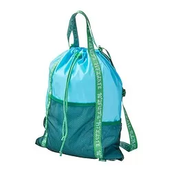 BLÅVINGAD - Ransel, biru/hijau, 13 l