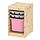 TROFAST - kombinasi penyimpanan dg kotak/baki, pinus diwarnai putih muda abu-abu/merah muda, 32x44x53 cm | IKEA Indonesia - PE861183_S1