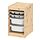 TROFAST - storage combination w boxes/trays, light white stained pine grey/white, 32x44x53 cm | IKEA Indonesia - PE861188_S1