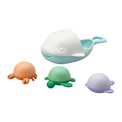 ÄNGSHUMLA - 4-piece bath toy set