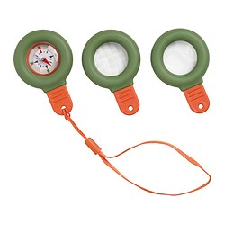 MAJBAGGE - Set eksplorasi alam 3 unit, hijau/oranye