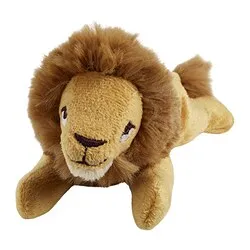 DJUNGELSKOG - Boneka, mini/singa, 13 cm
