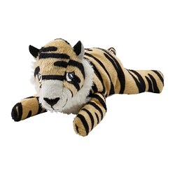 DJUNGELSKOG - Boneka, mini/harimau, 13 cm