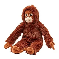 DJUNGELSKOG - Boneka, mini/orangutan, 20 cm