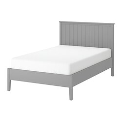 GULLABERG - Bed frame, grey/Luröy, 120x200 cm