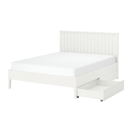 GULLABERG Rangka tempat tidur + 2 boks