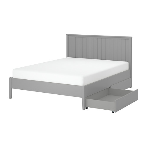 GULLABERG Rangka tempat tidur + 2 boks