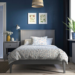 GULLABERG - Bed frame, grey/Luröy, 120x200 cm