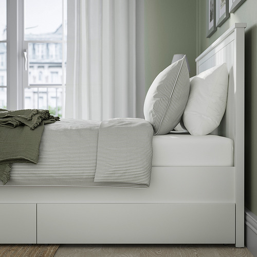 GULLABERG Rangka tempat tidur + 2 boks