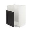 METOD - Base cab f TALLSJÖN sink, white/Lerhyttan black stained, 60x60x80 cm