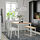 DANDERYD/INGOLF - table with 2 chairs and bench, oak veneer white/white, 130x80 cm | IKEA Indonesia - PE861274_S1