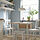 DANDERYD/INGOLF - meja dan 2 kursi, veneer kayu oak putih/putih, 74/134x80 cm | IKEA Indonesia - PE861276_S1