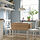DANDERYD/INGOLF - meja dan 2 kursi, veneer kayu oak putih/putih, 74/134x80 cm | IKEA Indonesia - PE861278_S1