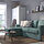 BÅRSLÖV - 3-seat sofa-bed with chaise longue, Tibbleby light grey-turquoise | IKEA Indonesia - PE934259_S1