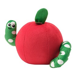 SANDBI - Musical toy, apple and worm red/green