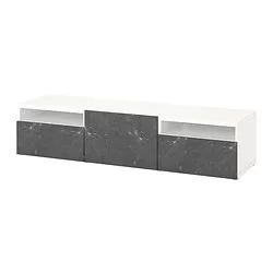 BESTÅ - Meja TV dengan laci dan pintu